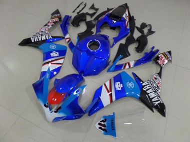 Blu Bianco Nero Adesivos Carene R1 2007-2008