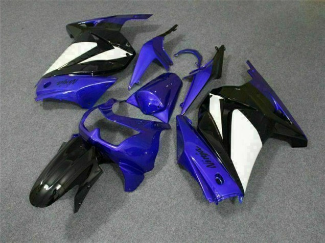 Blu Bianco Nero Ninja ABS Plastica & Carena EX250 2008-2012 Blu Bianco Nero Ninja ABS Plastica & Carena EX250 2008-2012