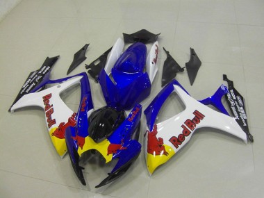 Blu Bianco Red Bull Carene GSXR 750 K6 2006-2007