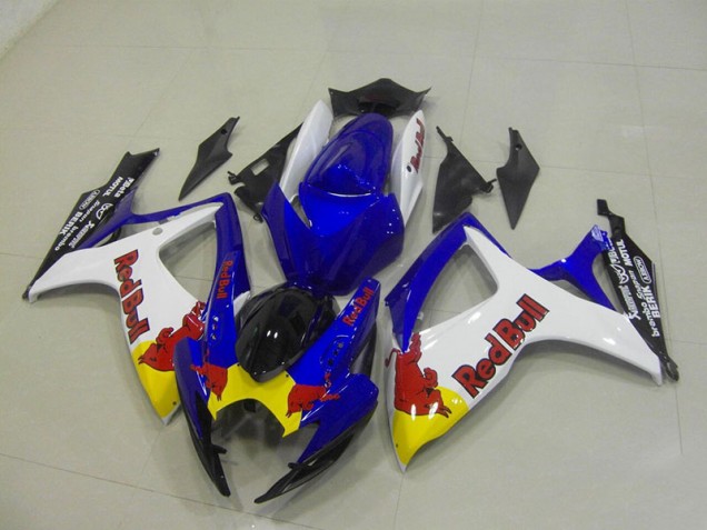 Blu Bianco Red Bull Carene GSXR 750 K6 2006-2007 Blu Bianco Red Bull Carene GSXR 750 K6 2006-2007