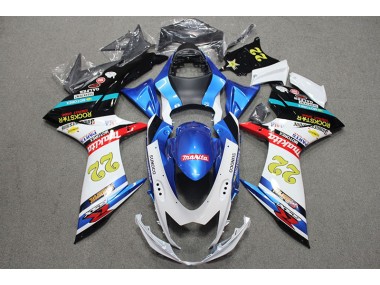 Blu Bianco Rosso Rockstar 22 Carene GSXR 600 K11 2011-2024
