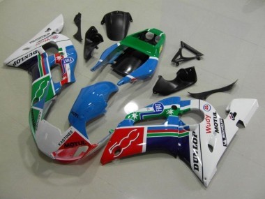 Blu Bianco Verde Rosso Wudy Motul Dunlop Carene R6 1998-2002