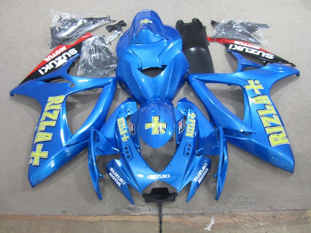 Blu Giallo Rizla Plastica GSXR 750 K6 2006-2007 Blu Giallo Rizla Plastica GSXR 750 K6 2006-2007