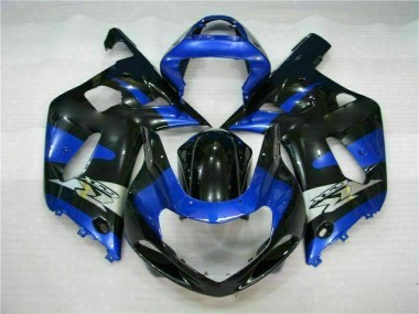 Blu Nero Kit Completo Carenatura ABS GSXR 600 / 750 K1 K2 K3 2001-2003