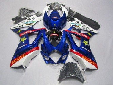 Blu Rosso Rockstar Carene GSXR 1000 K7 2007-2008