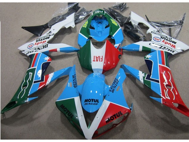 Blu Rosso Verde Motul Kits Carene CBR 1000 RR 2004-2005 Blu Rosso Verde Motul Kits Carene CBR 1000 RR 2004-2005