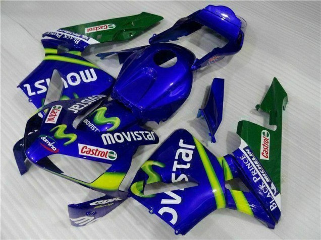 Blu Verde Movistar Castrol Carene CBR 600 RR 2003-2004 Blu Verde Movistar Castrol Carene CBR 600 RR 2003-2004