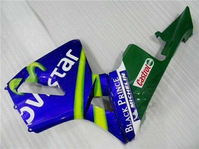 Blu Verde Movistar Castrol Carene CBR 600 RR 2003-2004 Blu Verde Movistar Castrol Carene CBR 600 RR 2003-2004