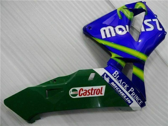 Blu Verde Movistar Castrol Carene CBR 600 RR 2003-2004 Blu Verde Movistar Castrol Carene CBR 600 RR 2003-2004