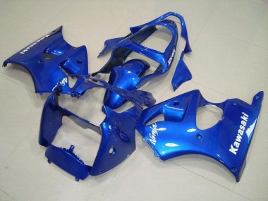 Blu con Bianco Decalcomanie Carene ZX6R 2000-2002
