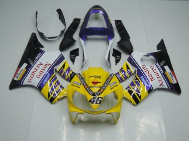 Giallo Bianco Nastro Azzurro Carene CBR 600 F4i 2001-2003