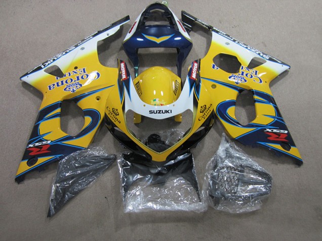 Giallo Blu Corona Extra Carene GSXR 1000 K1 2000-2002 Giallo Blu Corona Extra Carene GSXR 1000 K1 2000-2002