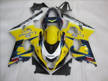 Giallo Blu Corona Extra Kit Carenatura Completa GSXR 600 K4 2004-2005