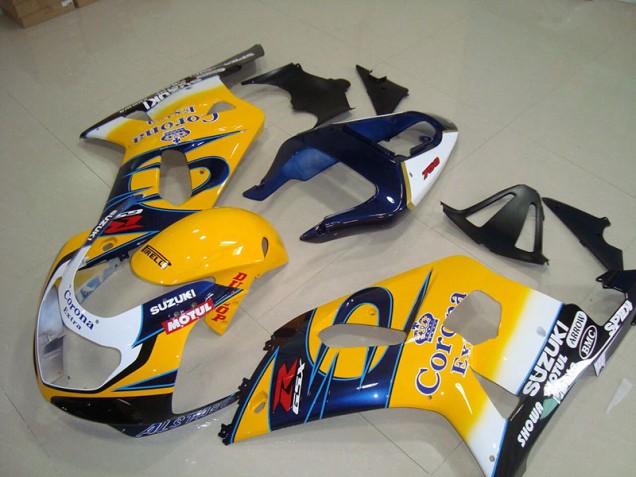 Giallo Blu Corona Extra Motul Carene GSXR 750 K1 K2 K3 2001-2003 Giallo Blu Corona Extra Motul Carene GSXR 750 K1 K2 K3 2001-2003