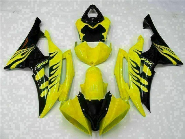 Giallo Nero ABS Kits Carena R6 2008-2016 Giallo Nero ABS Kits Carena R6 2008-2016