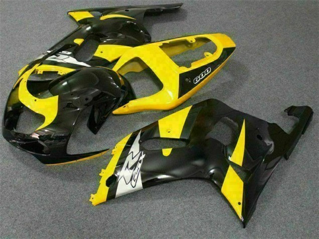 Giallo Nero Carrozzeria & Plastica GSXR 600 / 750 K1 K2 K3 2001-2003 Giallo Nero Carrozzeria & Plastica GSXR 600 / 750 K1 K2 K3 2001-2003