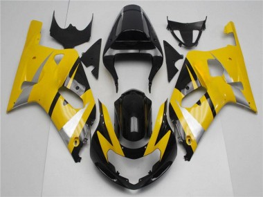 Giallo Nero Kits Carenatura Completa GSXR 600 / 750 K1 K2 K3 2001-2003