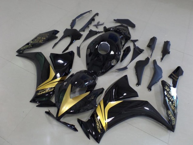 Lucido Nero Oro Adesivo Carene CBR 1000 RR 2012-2016 Lucido Nero Oro Adesivo Carene CBR 1000 RR 2012-2016
