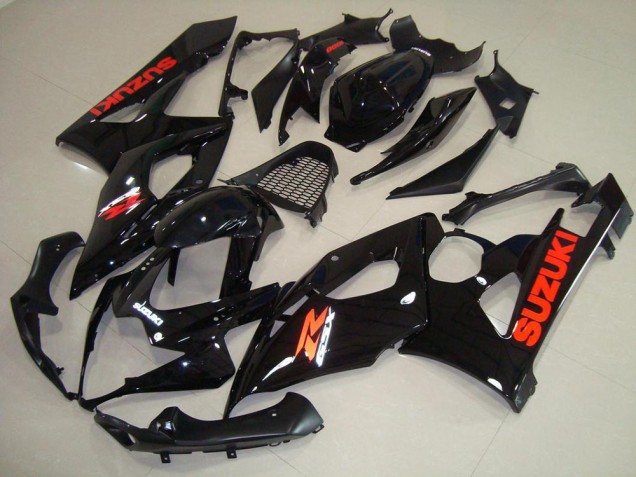 Lucido Nero Rosso Adesivo Carene GSXR 1000 K5 2005-2006 Lucido Nero Rosso Adesivo Carene GSXR 1000 K5 2005-2006