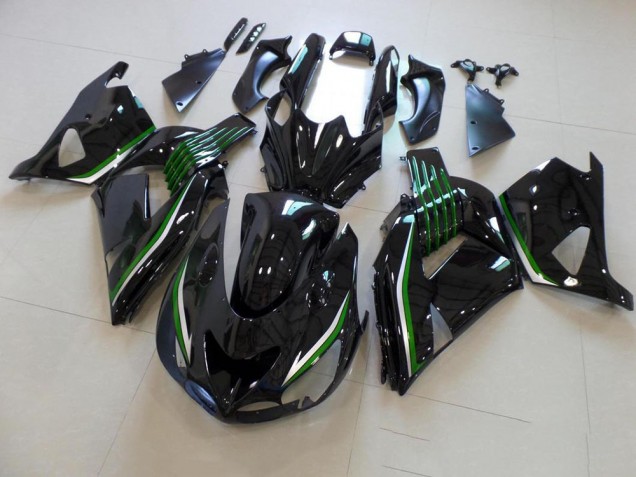 Lucido Nero con Verde Line Carene ZX14R ZZR 1400 2006-2011
