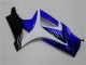 Carene Moto Suzuki GSXR 1000 2007-2008 - Bianco Blu Nero No Decal