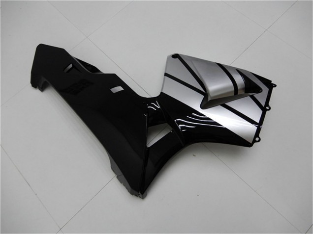 Carene Moto Honda CBR600RR 2003-2004 - Argento Nero Lucido Banda