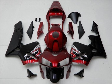 Carena Moto Honda CBR600RR 2003-2004 - Rosso Argento Nero Lucido
