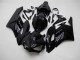 Carene Moto Honda CBR1000RR 2004-2005 - Nero Lucido Nero Opaco