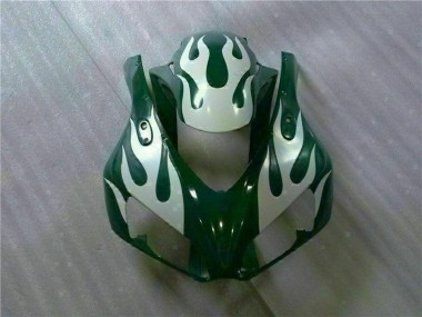 Carene Moto Honda CBR1000RR 2006-2007 - Bianco Verde Fiamma