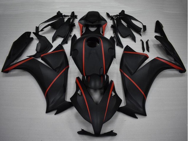 Carene Moto Honda CBR1000RR 2012-2016 - Nero Opaco Rosso