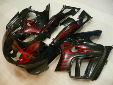 Carene Moto Honda CBR600 F3 1995-1996 - Nero Lucido Rosso Fiamma