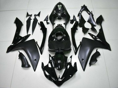 Carene Moto Yamaha YZF R1 2007-2008 - Nero Lucido Nero Opaco