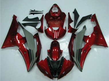 Carene Moto Yamaha YZF R6 2008-2016 - Rosso Grigio