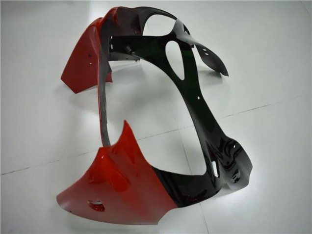 Carene Moto Kawasaki ZX6R 2000-2002 - Bianco Rosso Nero Lucido