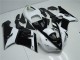 Carene Moto Kawasaki ZX6R 2005-2006 - Bianco Nero Lucido