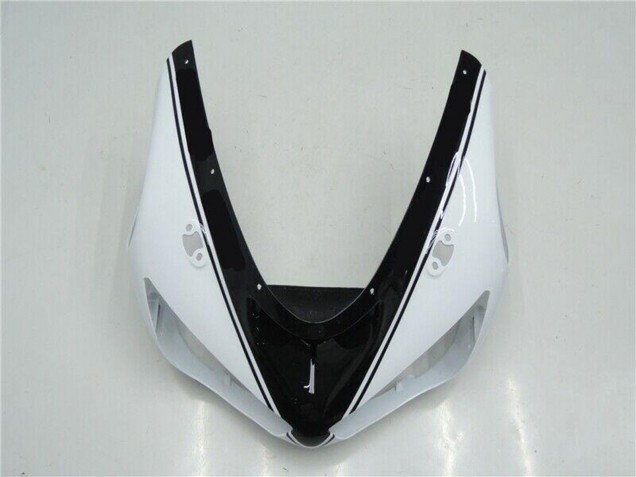 Carene Moto Kawasaki ZX6R 2005-2006 - Bianco Nero Lucido