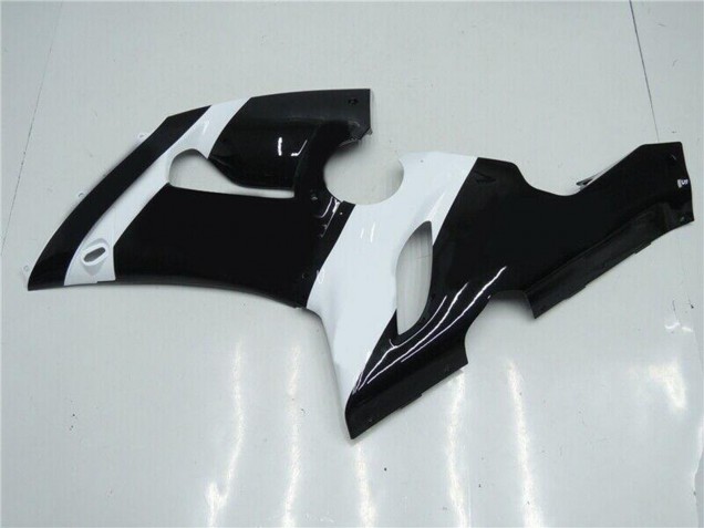 Carene Moto Kawasaki ZX6R 2005-2006 - Bianco Nero Lucido