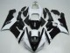 Carene Moto Kawasaki ZX6R 2005-2006 - Bianco Nero Lucido