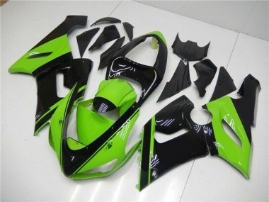 Carena Moto Kawasaki ZX6R 2005-2006 - Verde Nero Lucido
