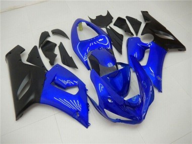 Carene Moto Kawasaki ZX6R 2005-2006 - Blu Nero Opaco