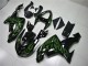 Carene Moto Kawasaki ZX10R 2006-2007 - Nero Lucido Verde Fiamma