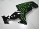 Carene Moto Kawasaki ZX10R 2006-2007 - Nero Lucido Verde Fiamma