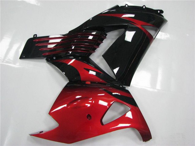 Carene Moto Kawasaki ZX14R ZZR1400 2006-2011 - Rosso Nero