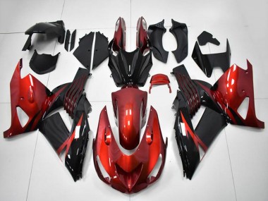 Carene Moto Kawasaki ZX14R ZZR1400 2006-2011 - Rosso Nero