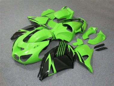 Carena Moto Kawasaki ZX14R ZZR1400 2006-2011 - Verde Nero Lucido