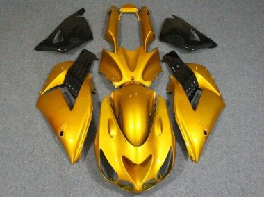 Carene Moto Kawasaki ZX14R ZZR1400 2006-2011 - Oro Nero Lucido