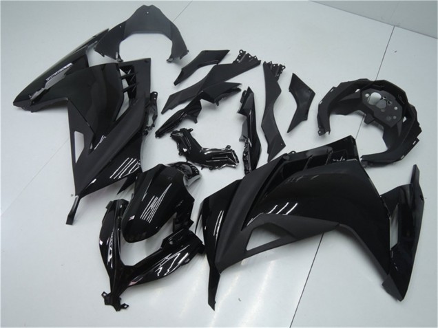 Carene Moto Kawasaki Ninja 300 EX300R 2013-2017 - Nero Lucido Nero Opaco