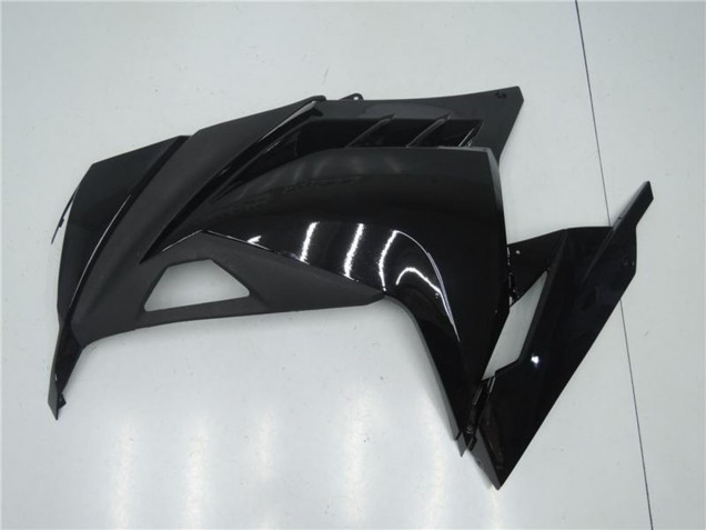 Carene Moto Kawasaki Ninja 300 EX300R 2013-2017 - Nero Lucido Nero Opaco