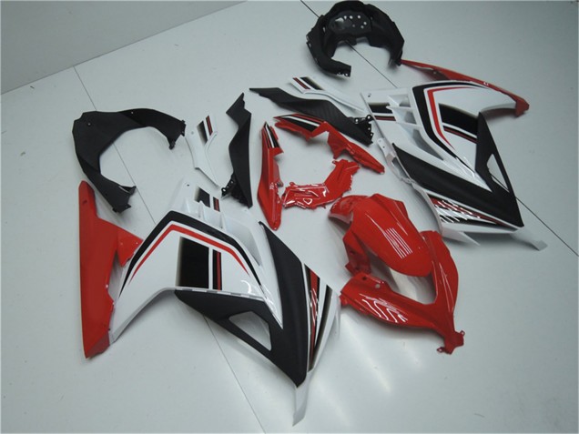 Carene Moto Kawasaki Ninja 300 EX300R 2013-2017 - Bianco Rosso Nero
