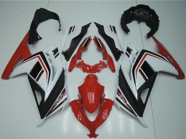 Carene Moto Kawasaki Ninja 300 EX300R 2013-2017 - Bianco Rosso Nero